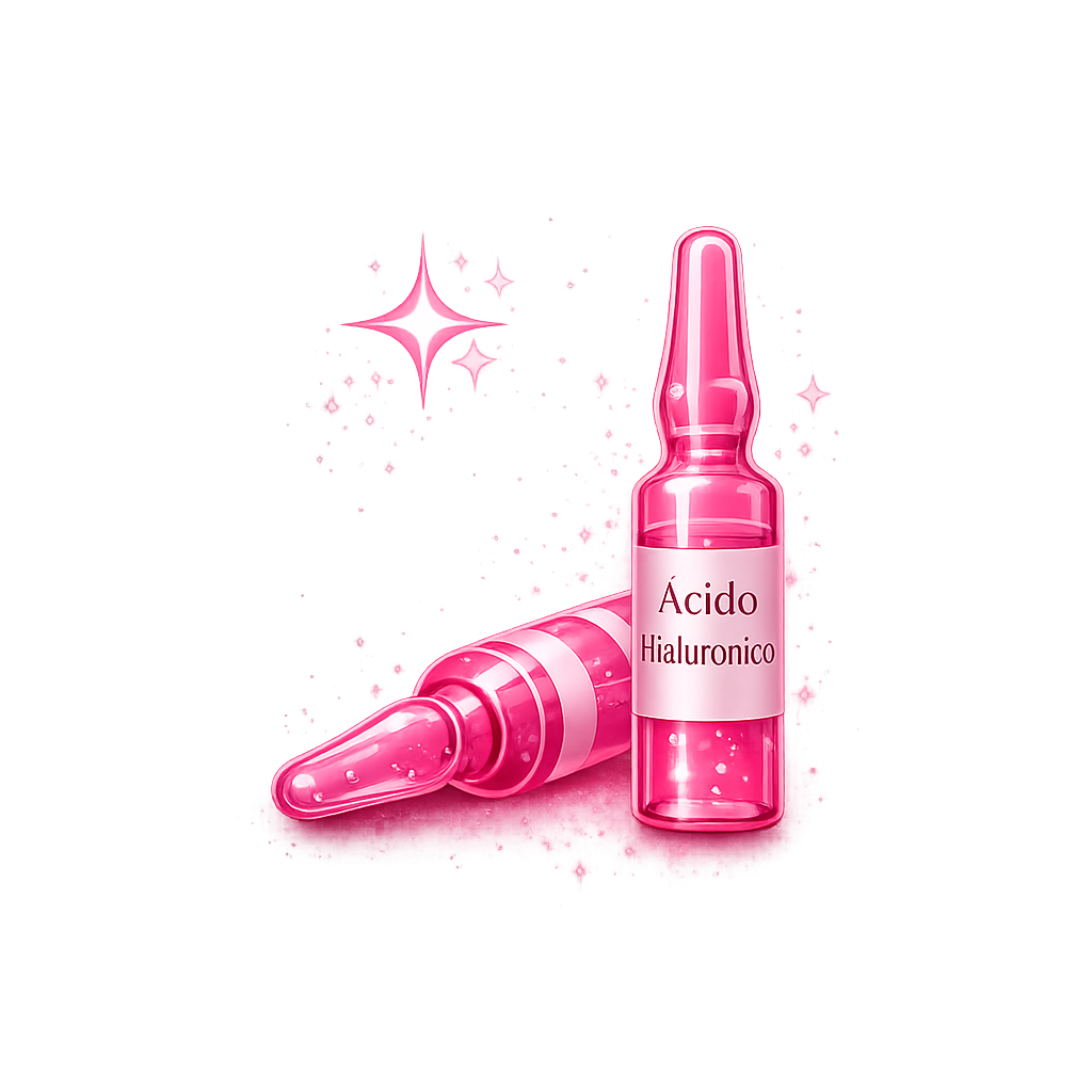 ampollas de ácido hialurónico rosa